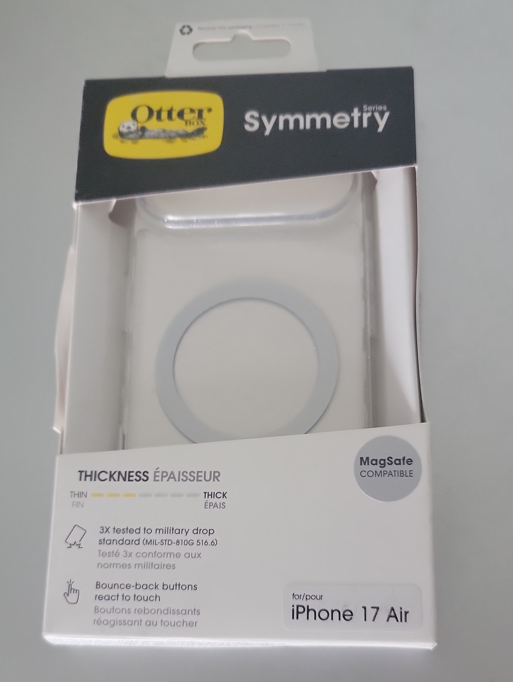 OtterBox Symmetry Case with MagSafe for Iphone 17 Air, Stardust Glitter